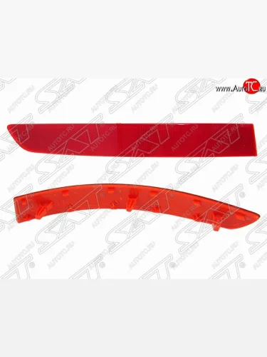 Левый катафот заднего бампера SAT Skoda Kodiaq 1 NS7 дорестайлинг (2017-2021)