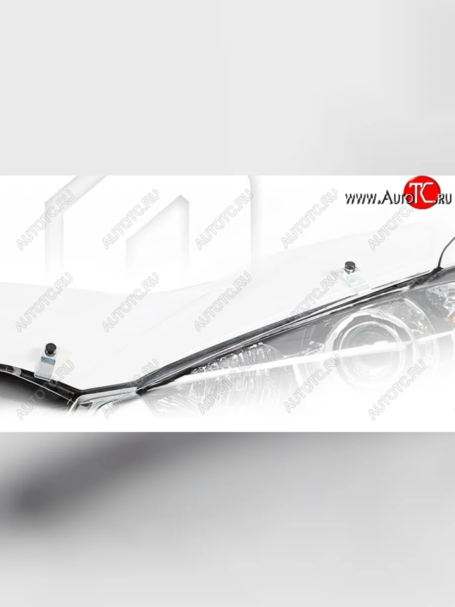 Дефлектор капота CA-Plastiс exclusive Hyundai Tucson LM (2010-2017) (Classic прозрачный, Без надписи)  в Самаре Самарской области