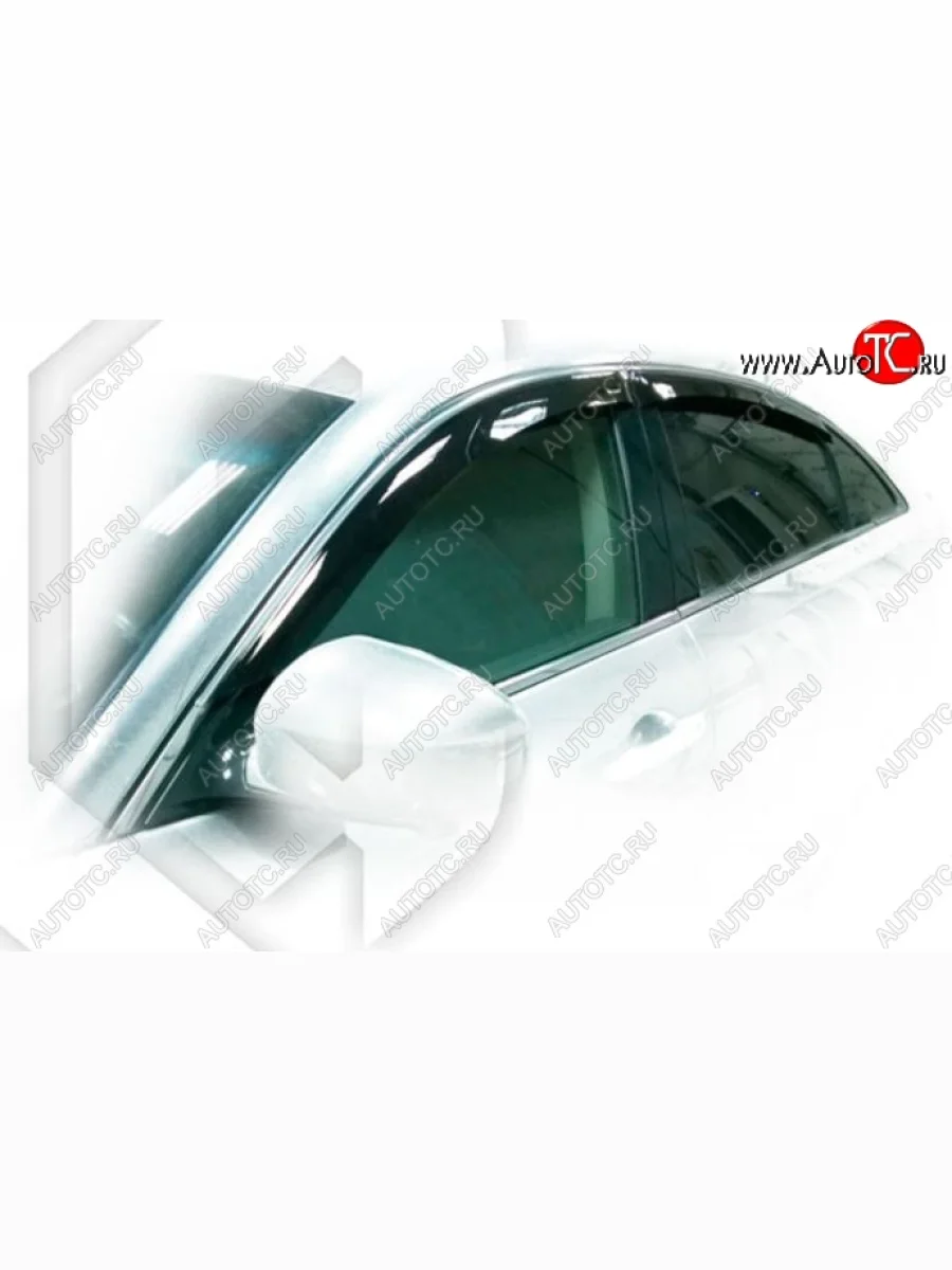 Дефлектора окон CA-Plastic INFINITI FX35 S51 дорестайлинг (2008-2011) (Classic полупрозрачный, Без хром.молдинга)  в Самаре Самарской области