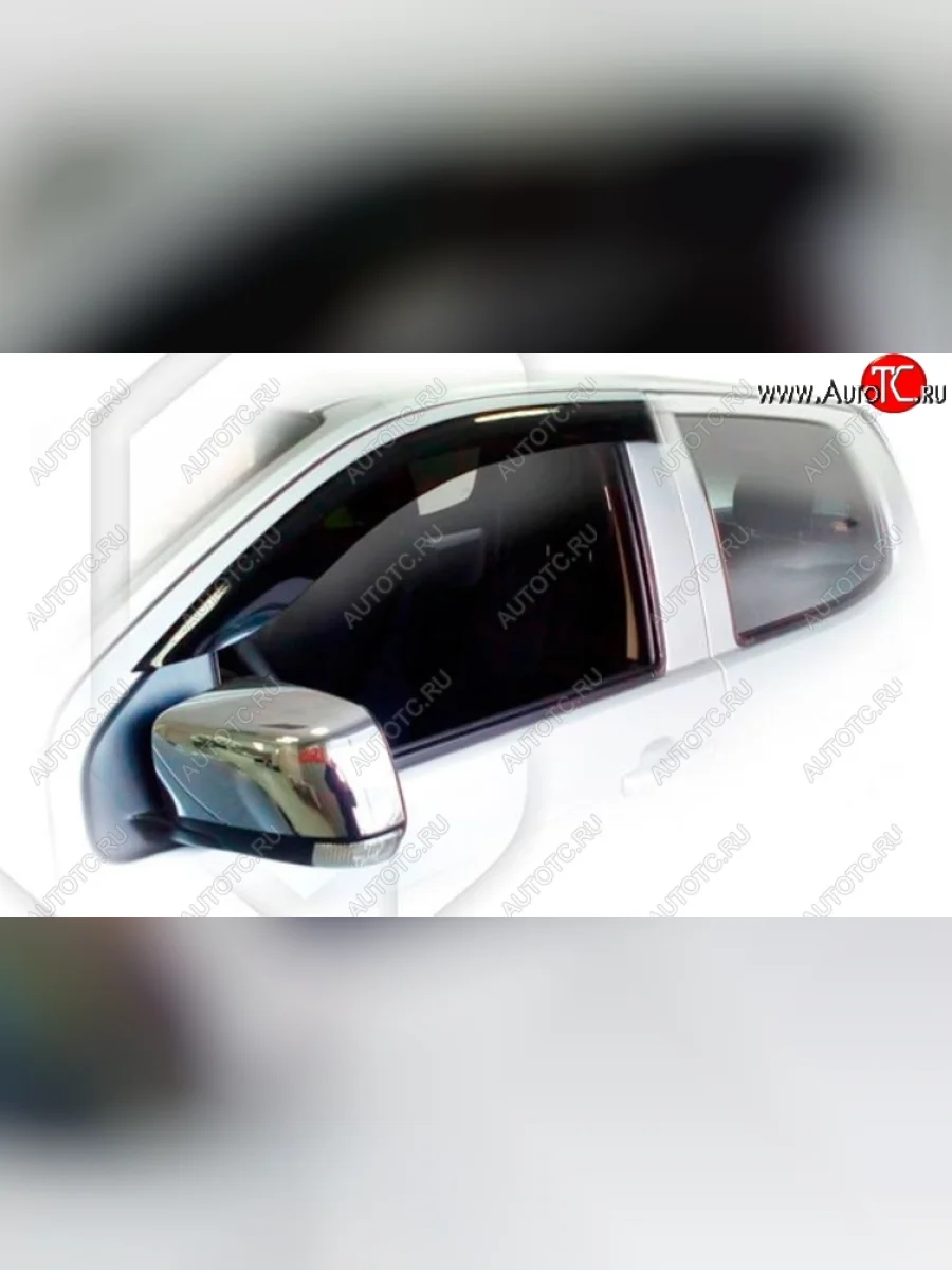 Дефлектора окон CA-Plastiс Isuzu D-Max RT85 ExtendedCab дорестайлинг (2011-2017) (classic полупрозрачный, Без хром.молдинга)  в Керчи Республика Крым
