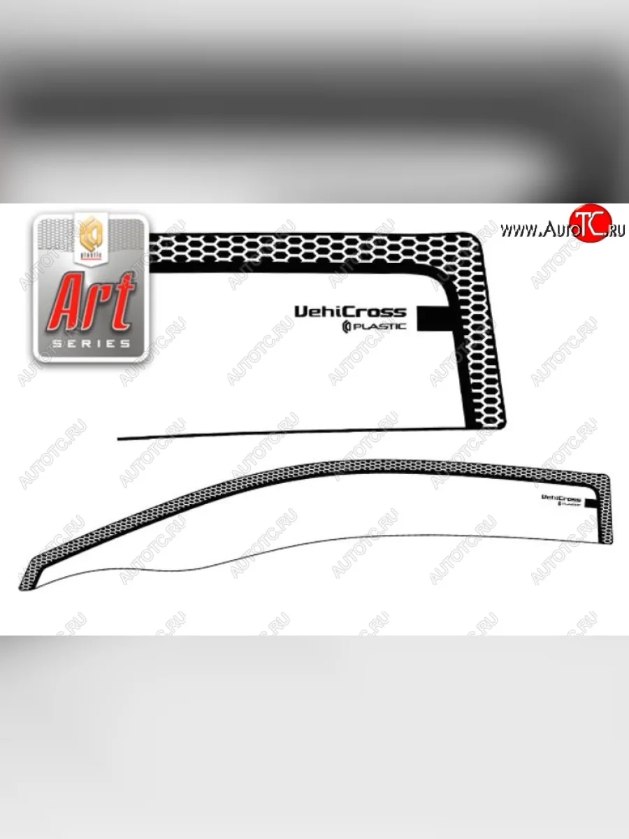 Дефлектора окон CA-Plastic Isuzu VehiCross (1997-2001) (Серия Art графит, Без хром.молдинга)  в Самаре Самарской области