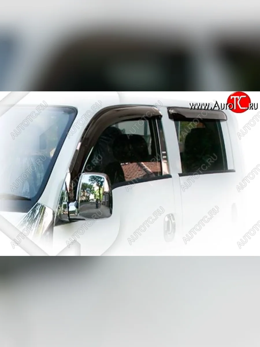 Дефлектора окон Double Cab CA-Plastiс  KIA Bongo (2004-2012) 4 PU (Classic полупрозрачный)  в Керчи Республика Крым