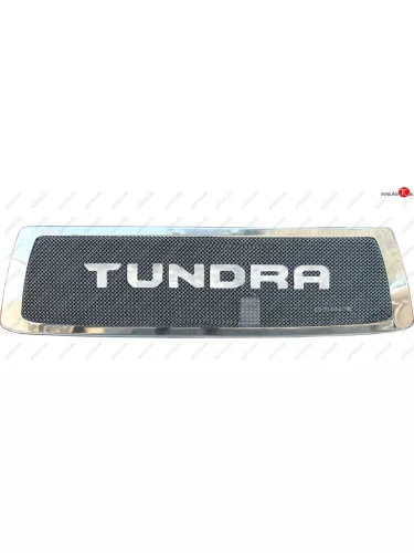 Вставка в решетку радиатора CrTuning (С надписью TUNDRA) Toyota Tundra XK50 дорестайлинг (2007-2009)