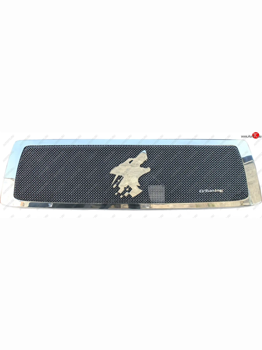 Вставка в решетку радиатора CrTuning Toyota Tundra XK50 дорестайлинг (2007-2009) (Изображение Волка)  в Перми Пермском крае