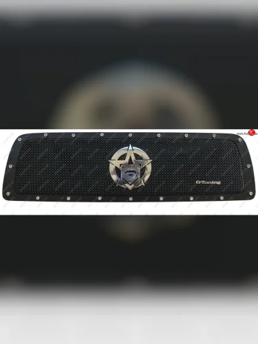 Вставка в решетку радиатора CrTuning (Звезда) Toyota Tundra XK50 дорестайлинг (2007-2009)