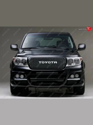 Решетка радиатора CrTuning (С надписью TOYOTA) Toyota Land Cruiser 200 2-ой рестайлинг (2015-2021)