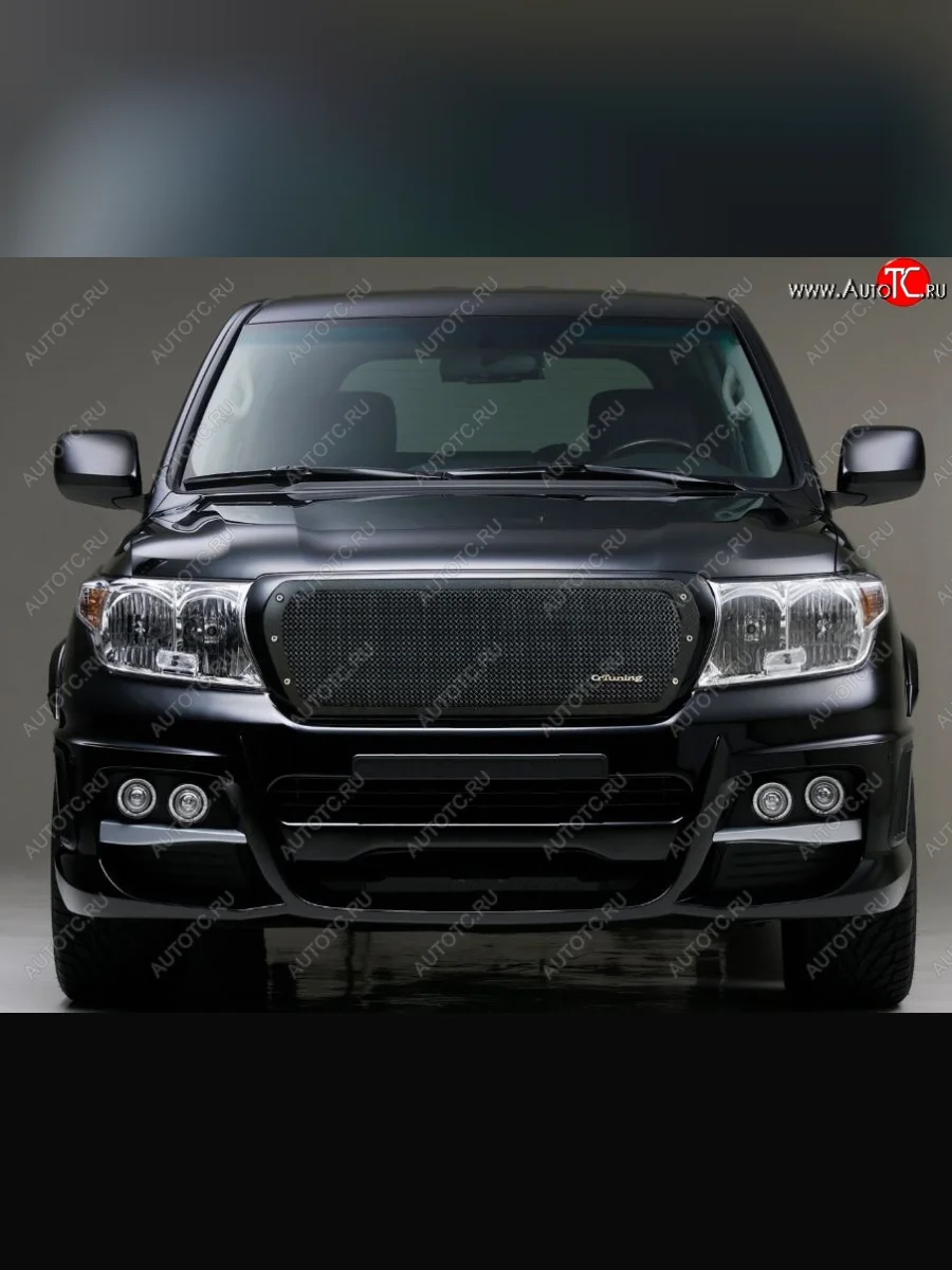 Решетка радиатора CrTuning Toyota Land Cruiser 200 1-ый рестайлинг (2012-2015) (Без надписи)  в Керчи Республика Крым