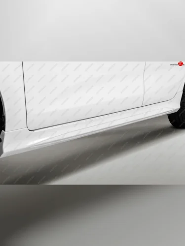 Пластиковые пороги Kudos KIA Rio  4 FB (2016-2022) дорестайлинг седан, рестайлинг седан