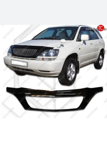 Дефлектор капота (exclusive) CA-Plastiс (серия Classic черный) Lexus RX300 XU10 дорестайлинг (1995-2001)