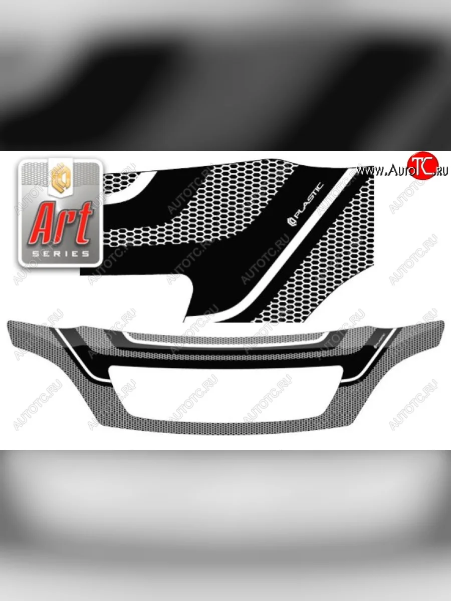 Дефлектор капота (exclusive) CA-Plastiс Lexus RX300 XU10 дорестайлинг (1995-2001) (серия Art серебро)  в Керчи Республика Крым