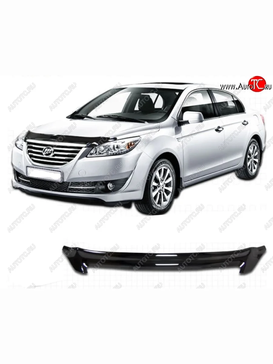 Дефлектор капота CA-Plastiс Lifan Cebrium (2013-2025) (Classic черный, Без надписи)  в Керчи Республика Крым