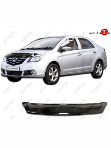 Дефлектор капота CA-Plastiс (Classic черный) Lifan Celiya (2013-2025)