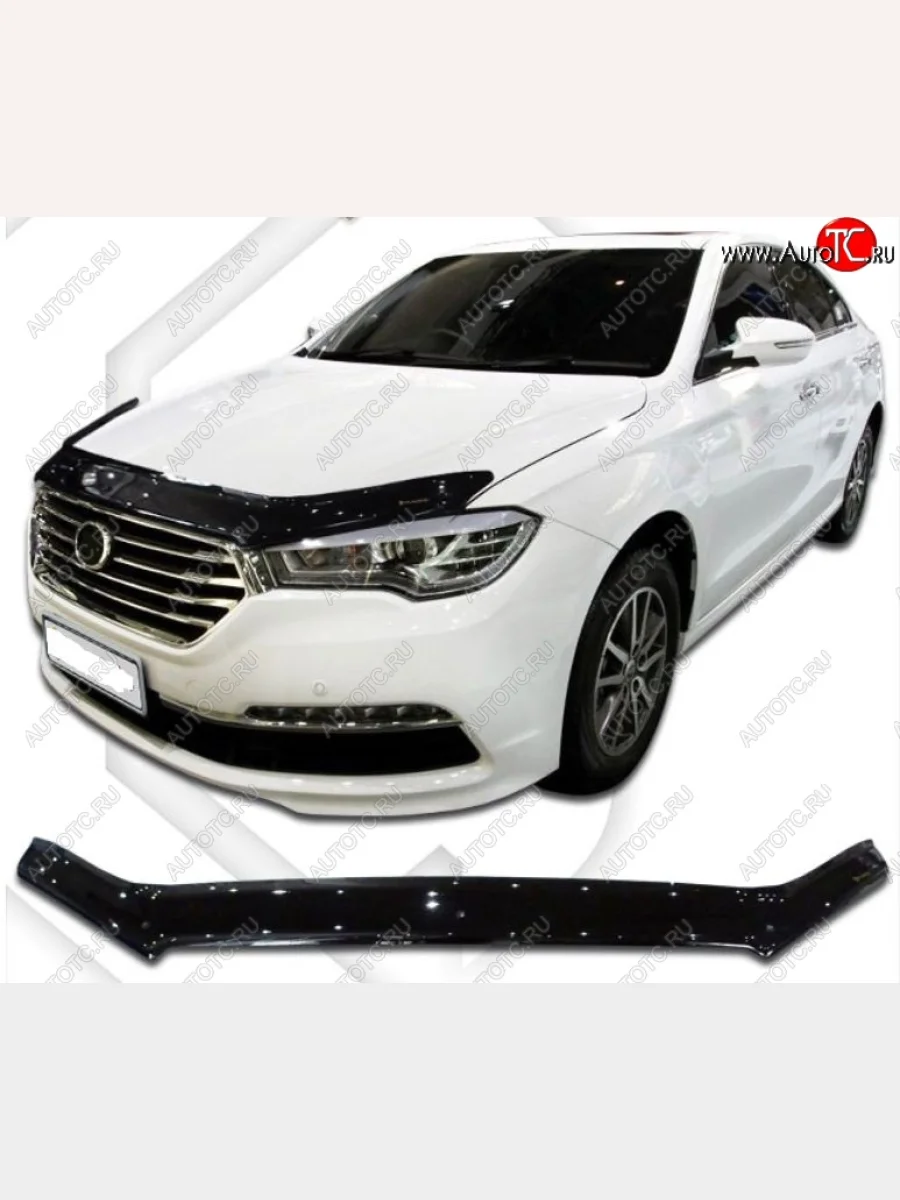 Дефлектор капота CA-Plastiс Lifan Murman 820 (2017-2025) (Classic черный, Без надписи)  в Воронеже Воронежской области