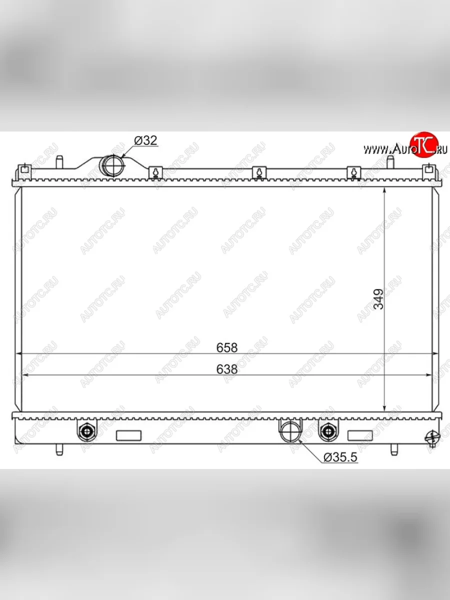 Радиатор двигателя SAT (пластинчатый, МКПП/АКПП, EJD, ECB) Chrysler Neon (1999-2005)  с доставкой в г. Керчь