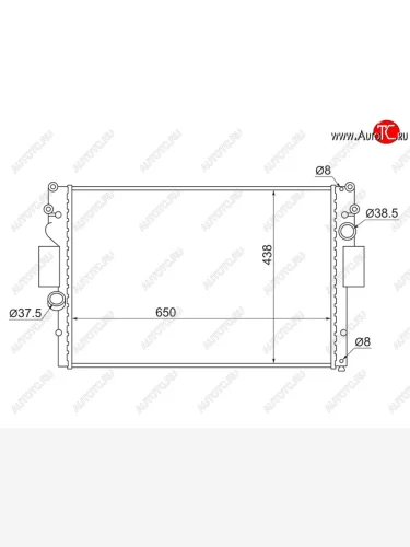 Радиатор двигателя SAT (пластинчатый, МКПП, 2286116HP, 228696HP) Iveco Daily (2006-2011)
