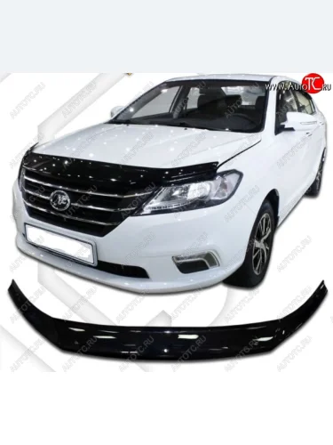 Дефлектор капота CA-Plastiс (Classic черный) Lifan Solano  дорестайлинг (2016-2025)