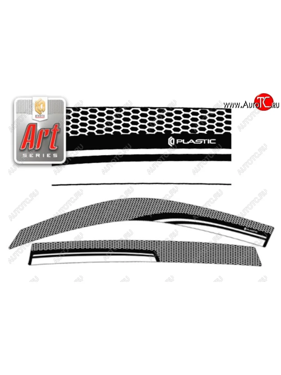 Дефлектора окон CA-Plastic Lifan X60 2-ой рестайлинг (2016-2025) (Серия Art графит, Без хром.молдинга)  в Самаре Самарской области