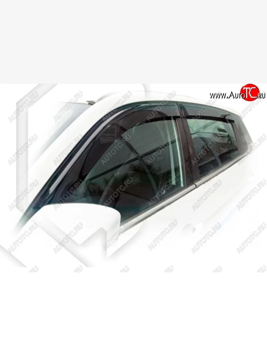 Дефлектора окон CA-Plastiс  Lifan X70 (2018-2025) (Classic полупрозрачный, Без хром.молдинга)  в Керчи Республика Крым