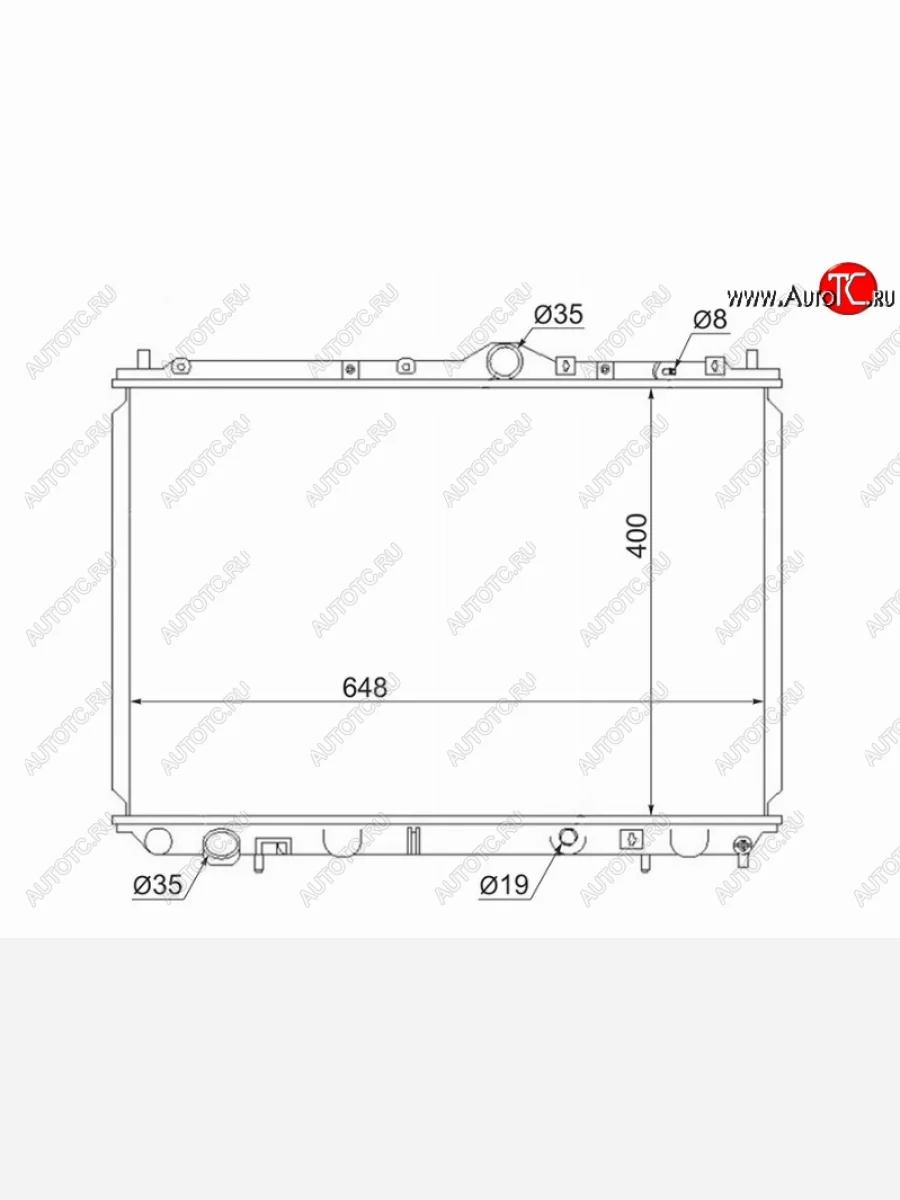 Радиатор двигателя (пластинчатый, МКПП) SAT Mitsubishi Carisma (1996-1999)  в Керчи Республика Крым