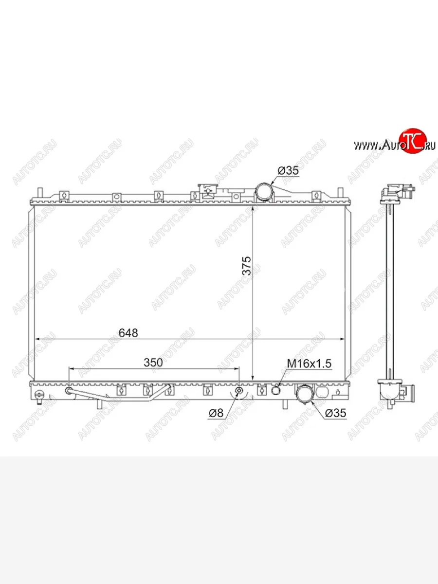 Радиатор двигателя (трубчатый, МКПП/АКПП) SAT  Mitsubishi Galant (1992-1996) 7  в Керчи Республика Крым