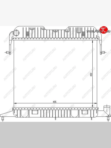 Радиатор двигателя (пластинчатый, МКПП) SAT Opel Omega A седан (1986-1994)
