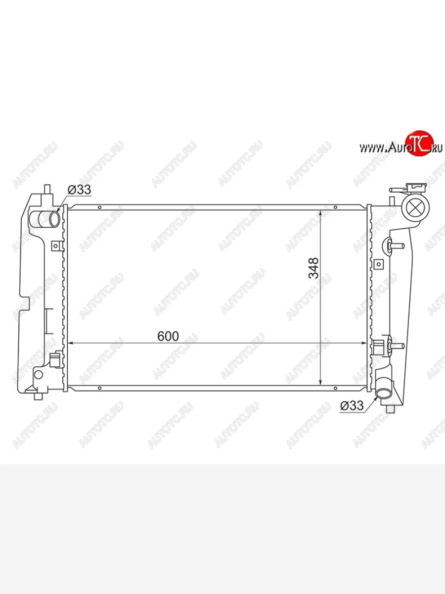 Радиатор двигателя SAT (трубчатый, пробка R102A) Geely Emgrand EC7 хэтчбек (2009-2016)  с доставкой в г. Керчь