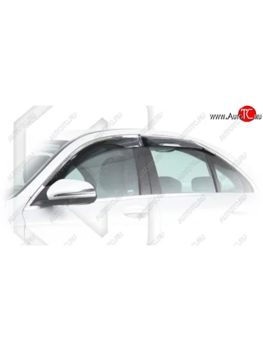 Дефлектора окон CA-Plastic (Classic полупрозрачный) Mercedes-Benz C-Class W205 дорестайлинг седан (2015-2018)