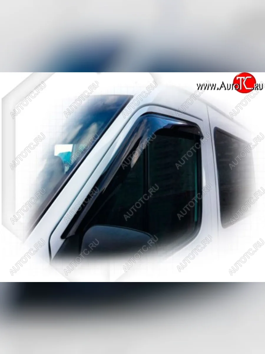 Дефлектора окон CA-Plastic Mercedes-Benz Sprinter W905 рестайлинг (2000-2006) (Classic полупрозрачный, Без хром.молдинга)  в Самаре Самарской области