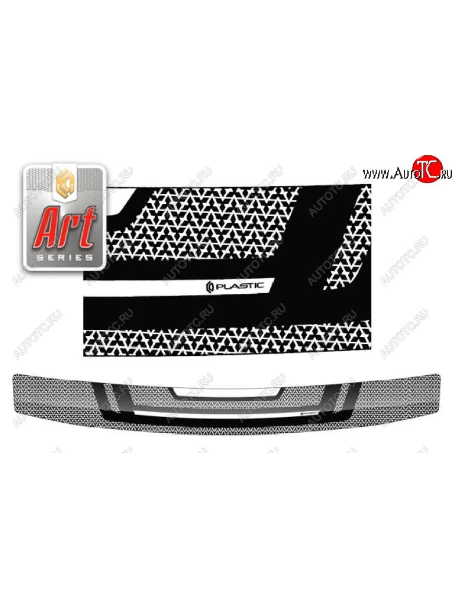 Дефлектор капота CA-Plastiс Mitsubishi Challenger K9-W (1996-2001) (серия Art серебро)  в Самаре Самарской области