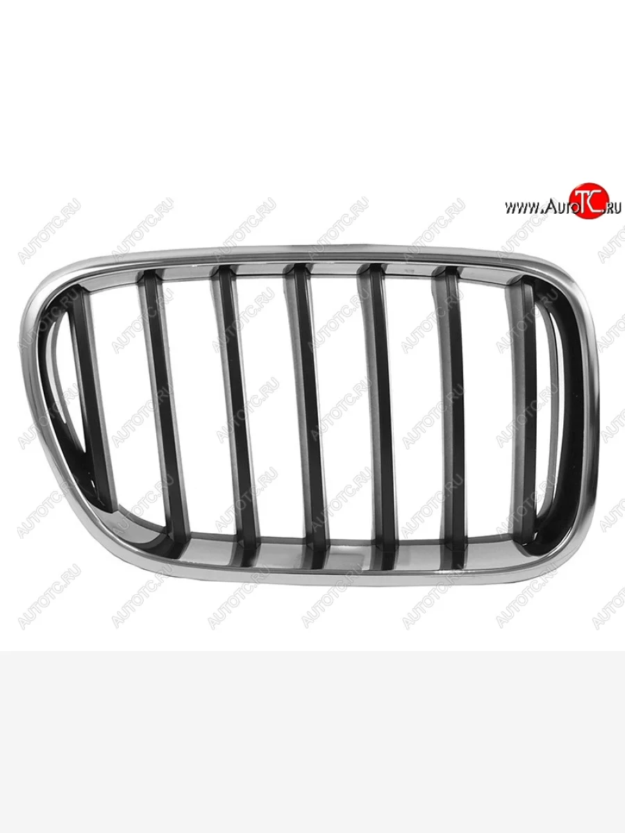 Правая решетка радиатора SAT (черная с хромом) BMW X3 F25 (2010-2014) дорестайлинг с доставкой в г. Кемерово
