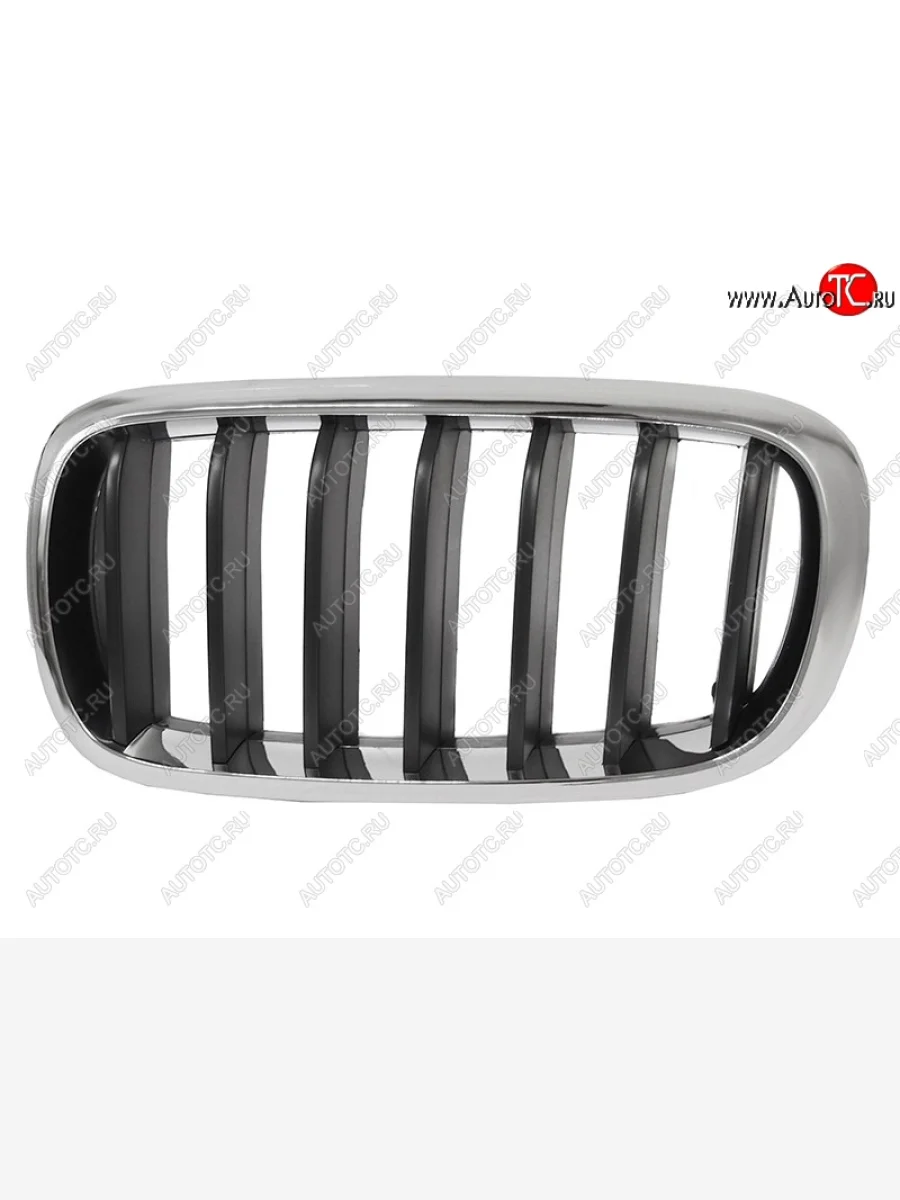 Левая решетка радиатора SAT (черная с хромом) BMW X5 F15 (2013-2018)  в Керчи Республика Крым