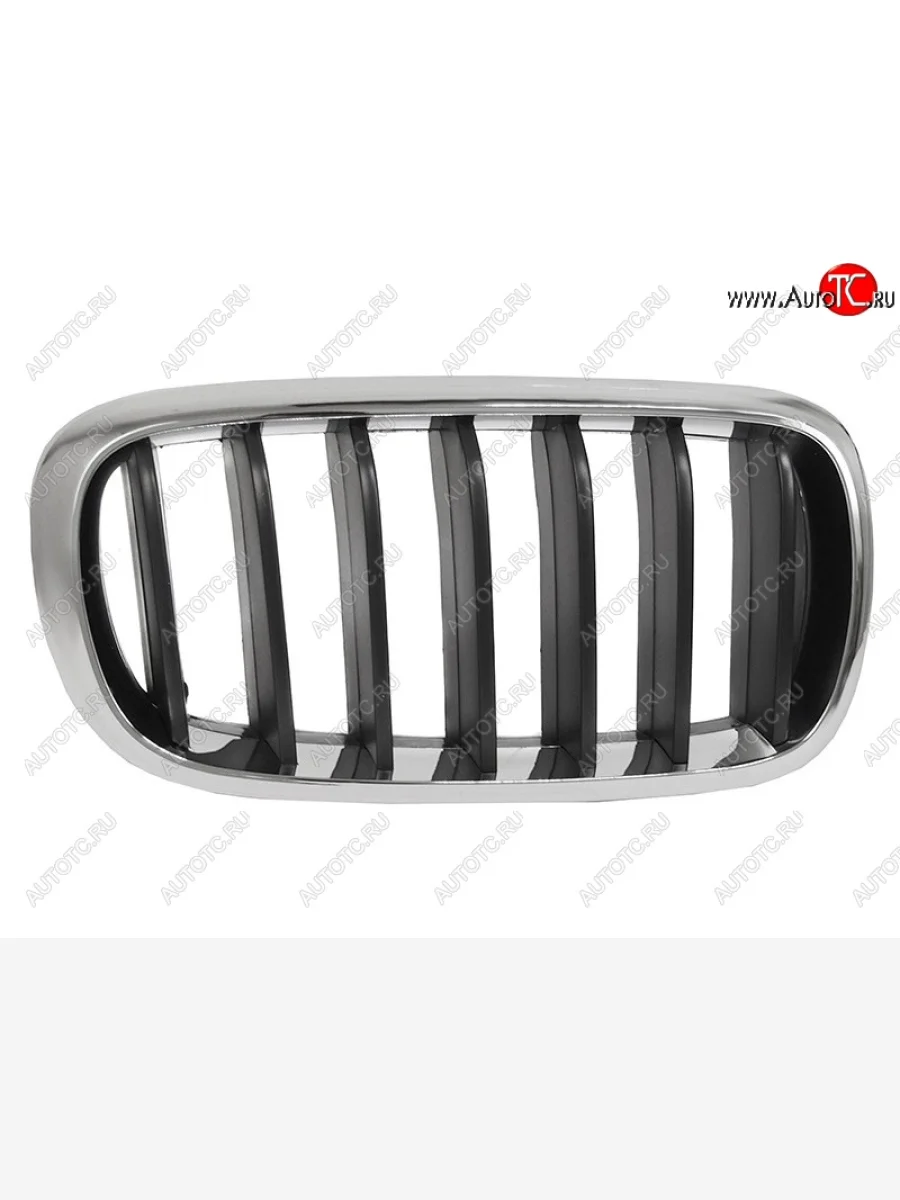 Правая решетка радиатора SAT (черная с хромом) BMW X5 F15 (2013-2018)  в Керчи Республика Крым