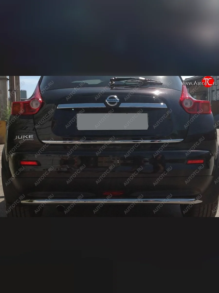 Защита заднего бампера Petroil Tuning (d51, нержавейка)  Nissan Juke (2010-2014) 1 YF15  в Самаре Самарской области
