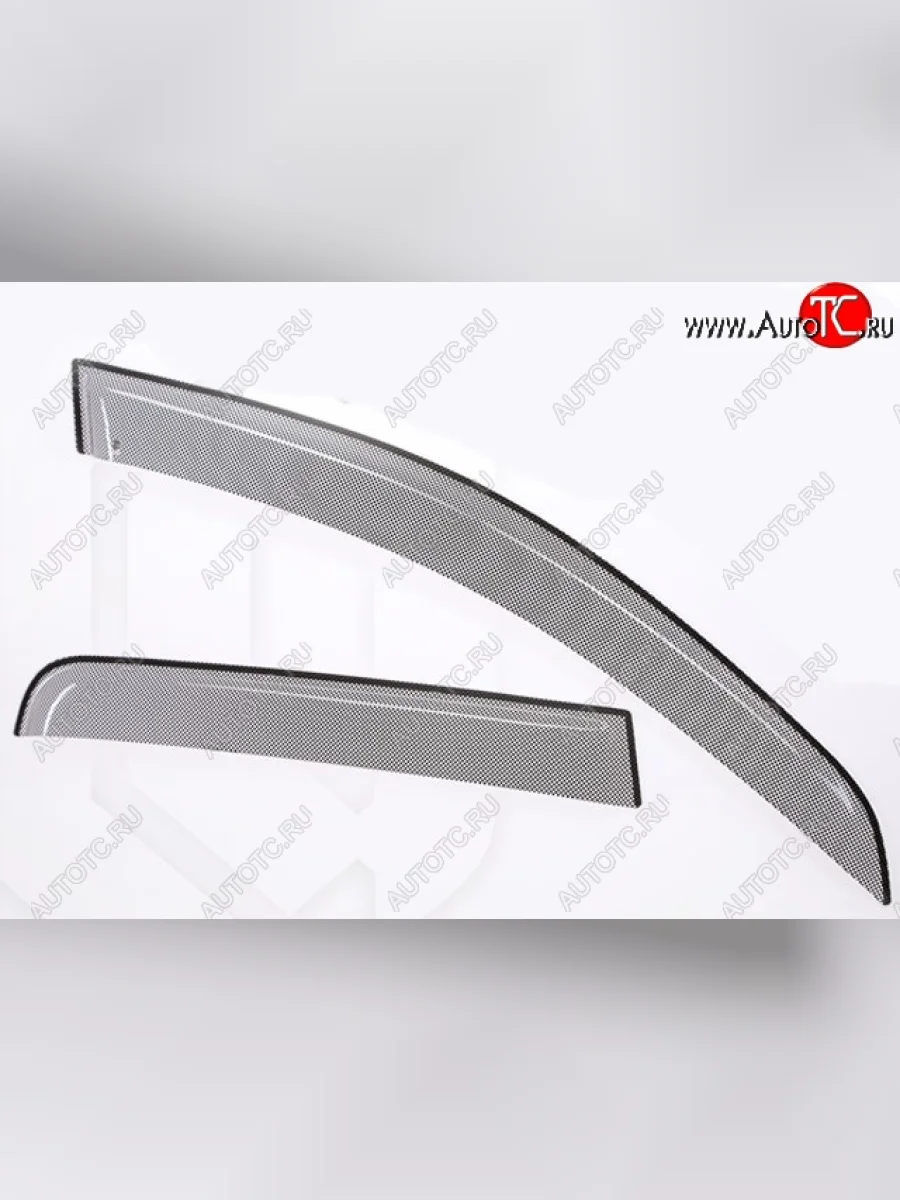 Дефлектора окон CA-Plastiс  Mitsubishi Outlander (2012-2014) GF (Шелкография черная, Без хром.молдинга)  в Керчи Республика Крым