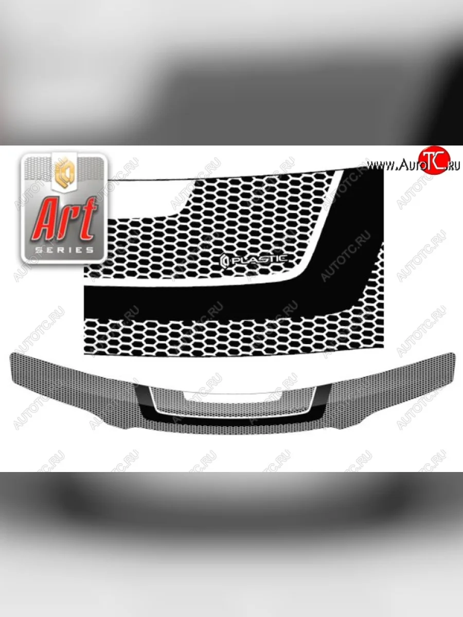 Дефлектор капота CA-Plastiс Nissan Expert дорестайлинг (1998-2002) (Серия Art серебро)  в Самаре Самарской области