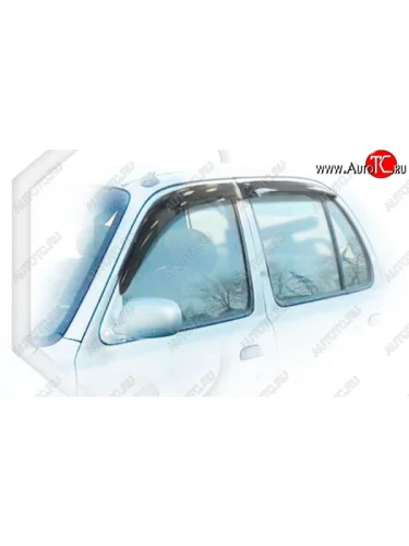 Дефлектора окон CA-Plastic (Classic полупрозрачный) Nissan March K11 хэтчбэк 5 дв. 2-ой рестайлинг (1997-2003)