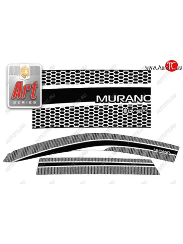 Дефлектора окон CA-Plastic (Серия Art графит) Nissan Murano 1 Z50 (2002-2009)