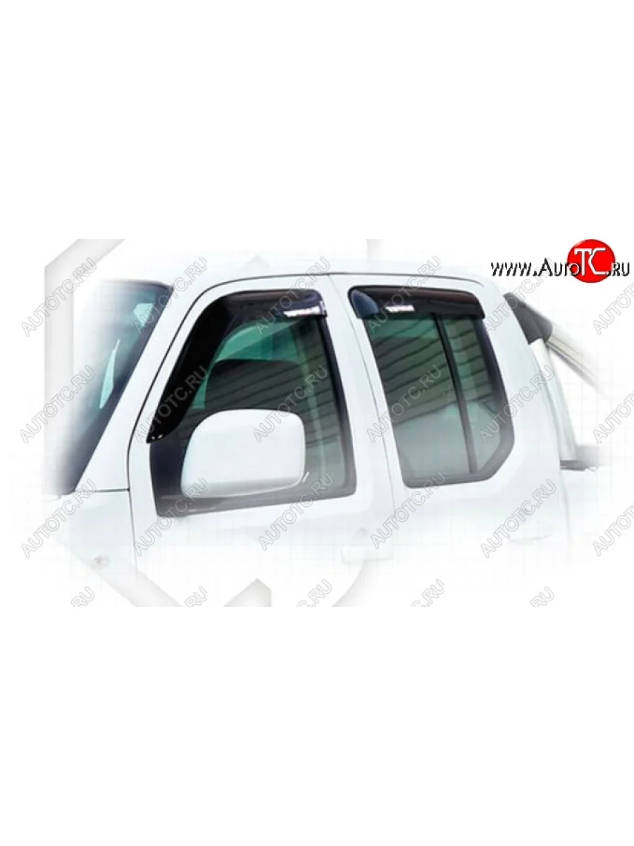 Дефлектора окон CA-Plastic Nissan Navara 2 D40 дорестайлинг (2004-2010) (Classic полупрозрачный)  в Перми Пермском крае