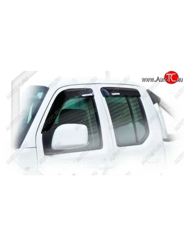 Дефлектора окон CA-Plastic (Classic полупрозрачный) Nissan Navara 2 D40 рестайлинг (2010-2016)