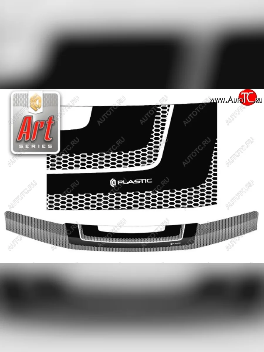 Дефлектор капота CA-Plastiс Nissan Pathfinder R51 дорестайлинг (2004-2007) (Серия Art графит)  в Самаре Самарской области