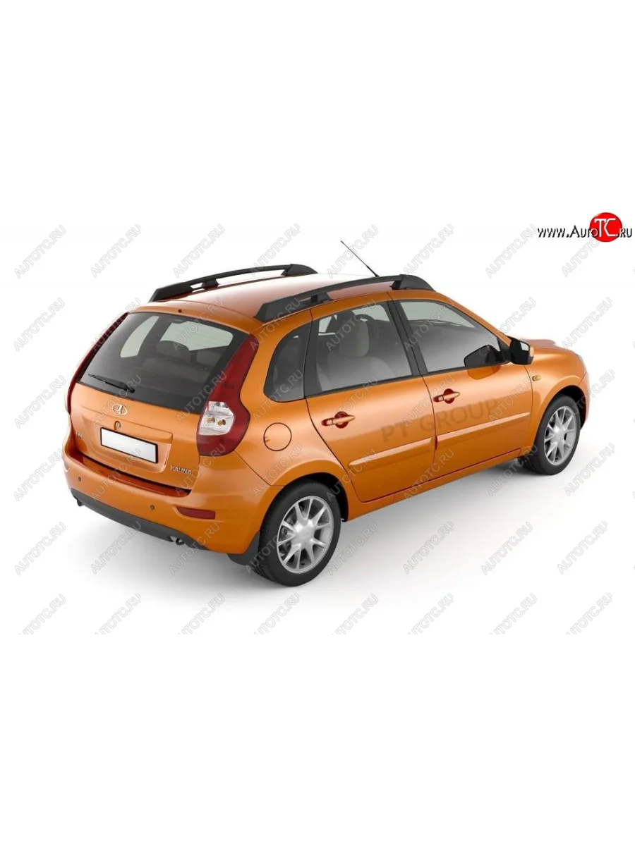 Рейлинги Petroil Tuning Усиленные  Лада ВАЗ  Калина ( 1119,  2192), Калина Спорт ( 1119,  2192) (Черный муар)  в Керчи Республика Крым