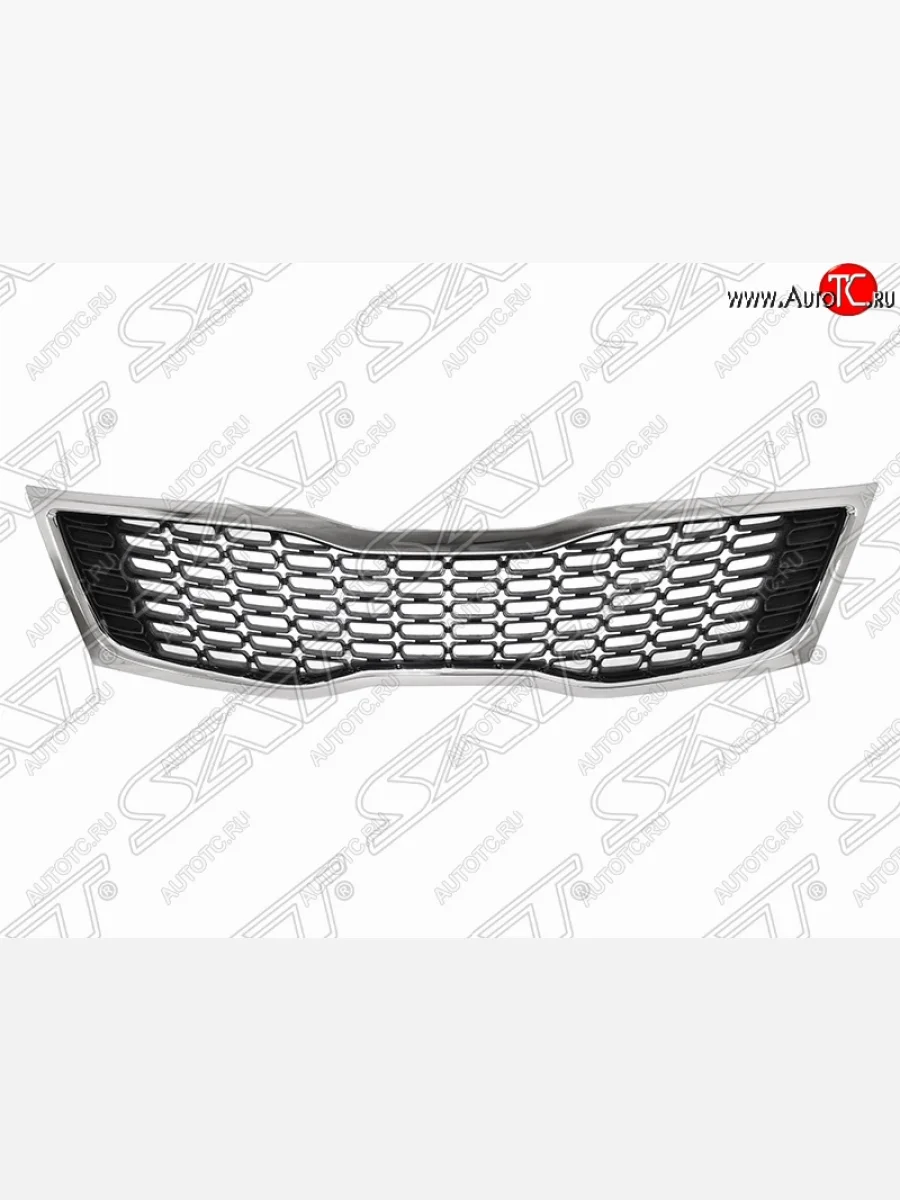 Решетка радиатора SAT (хром)  KIA Optima (2013-2016) 3 TF (Неокрашенная)  с доставкой в г. Керчь