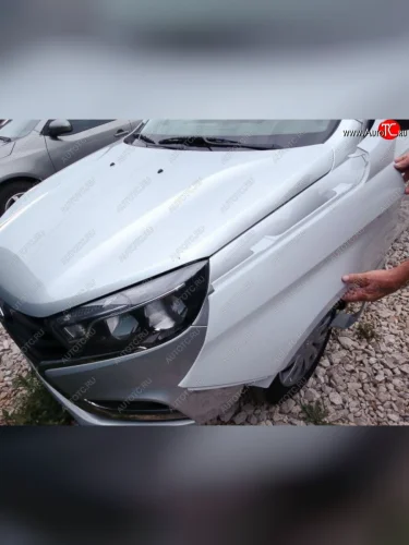 Переднее левое пластиковое крыло АвторитетПласт Лада ВАЗ Веста ( 2180,  SW 2181) - Веста NG ( 2180,  SW 2181)