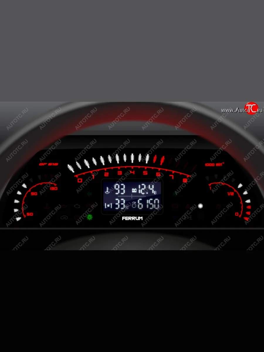 Комбинация приборов Ferrum GF 616 Лада ВАЗ 2110 седан (1995-2007)  в Керчи Республика Крым