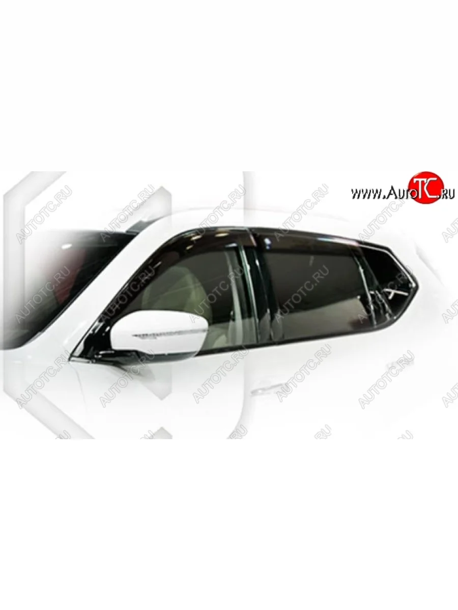 Дефлектора окон CA-Plastic Nissan X-trail 3 T32 дорестайлинг (2013-2018) (Classic полупрозрачный, Без хром.молдинга)  в Самаре Самарской области