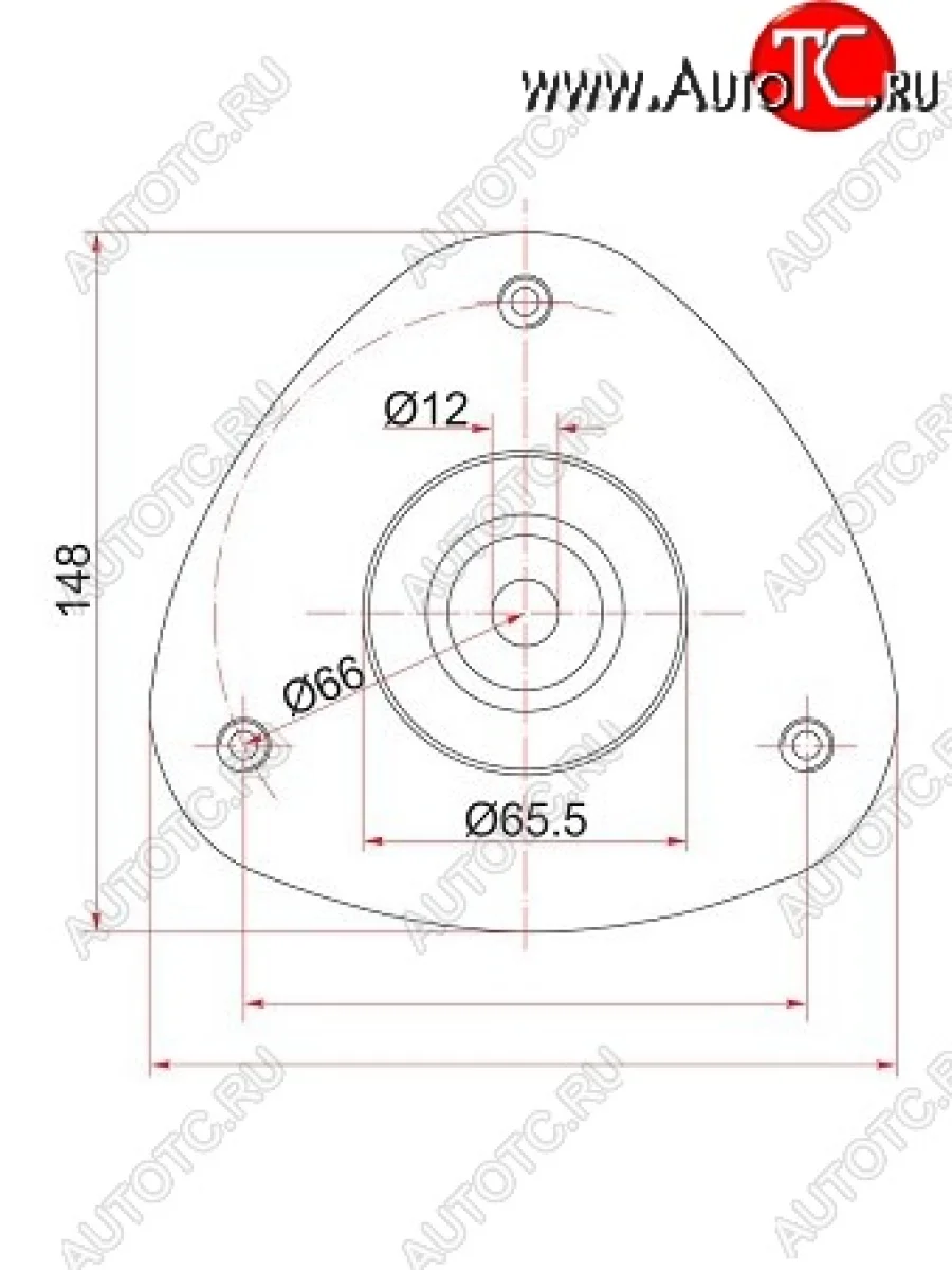 Опора переднего амортизатора SAT (LH=RH) Honda HR-V GH1,GH2 дорестайлинг 3 дв. (1998-2001)  в Керчи Республика Крым