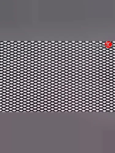 Сетка алюминиевая универсальная ЭКО (ромб, 10 мм, черная) 250x1000 mm Renault Logan 2 рестайлинг (2018-2025)