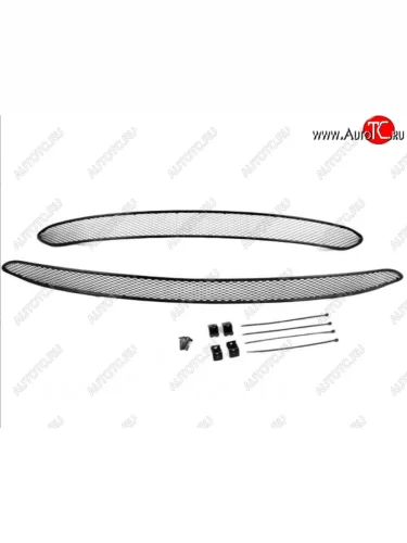 Сетка в воздухозаборник бампера Arbori (10 мм) (Черная) Chery Tiggo 5 (T21) дорестайлинг (2014-2017)