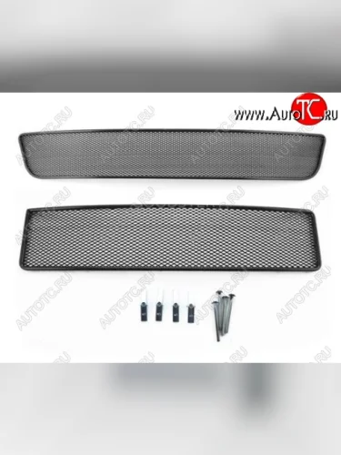 Сетка в воздухозаборник бампера Arbori (20 мм, сота) (Черная) Chevrolet Captiva (2011-2013) 1-ый рестайлинг