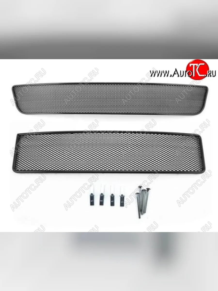 Сетка в воздухозаборник бампера Arbori (20 мм, сота)  Chevrolet Captiva (2011-2013) (Черная)  в Керчи Республика Крым